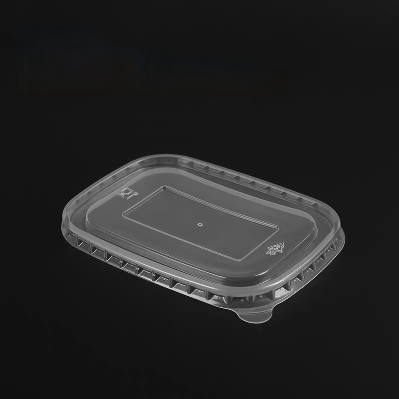 PP lids for 580-750-880-1000ml rectangle paper bowl