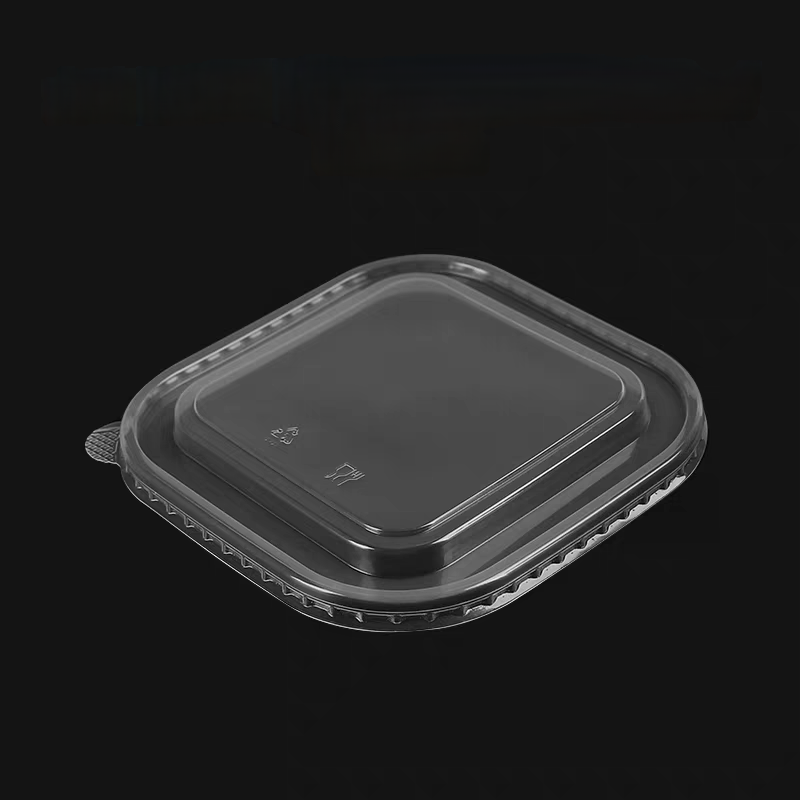 PP square lids for 750-1000-1200-1400ml paper bowl