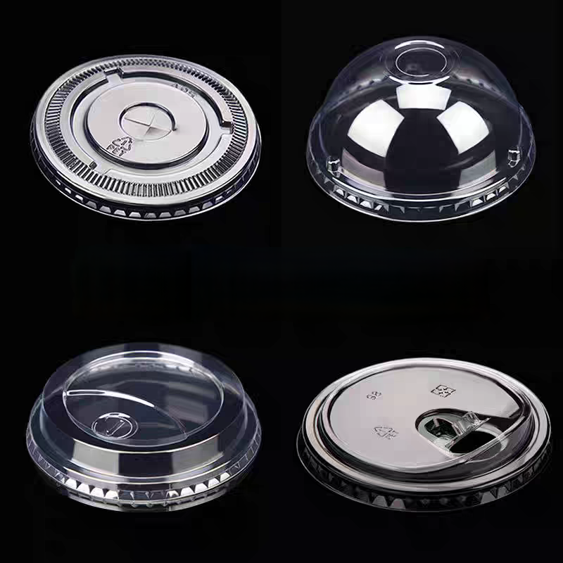 cold cup lids in different shapes pet material