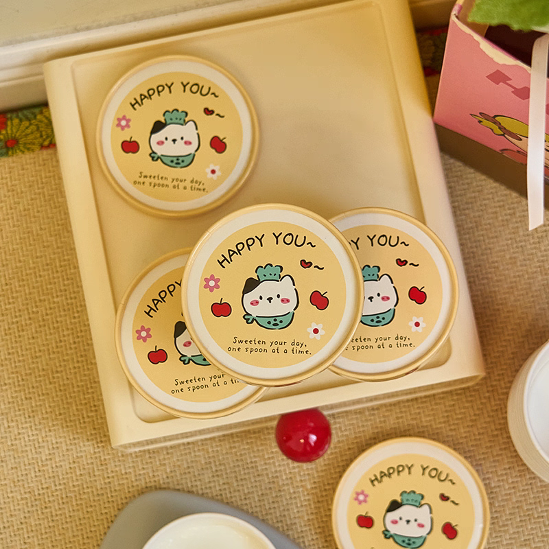 colored paper lid for ice cream cup