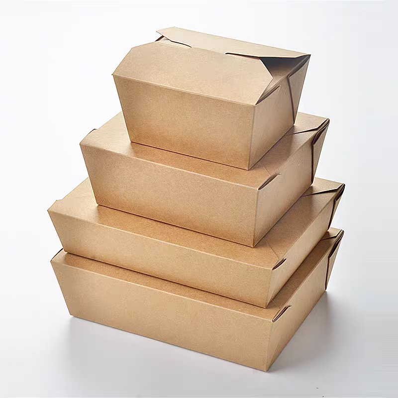 food grade kraft paper lunch boxes