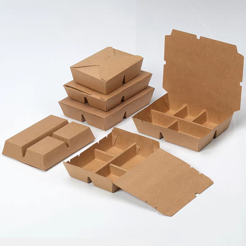 multi-compartments paper lunch boxes1
