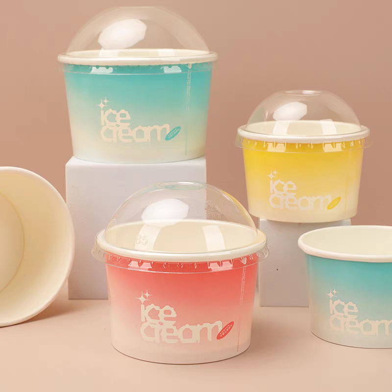 pet clear dome lid for ice cream bowl