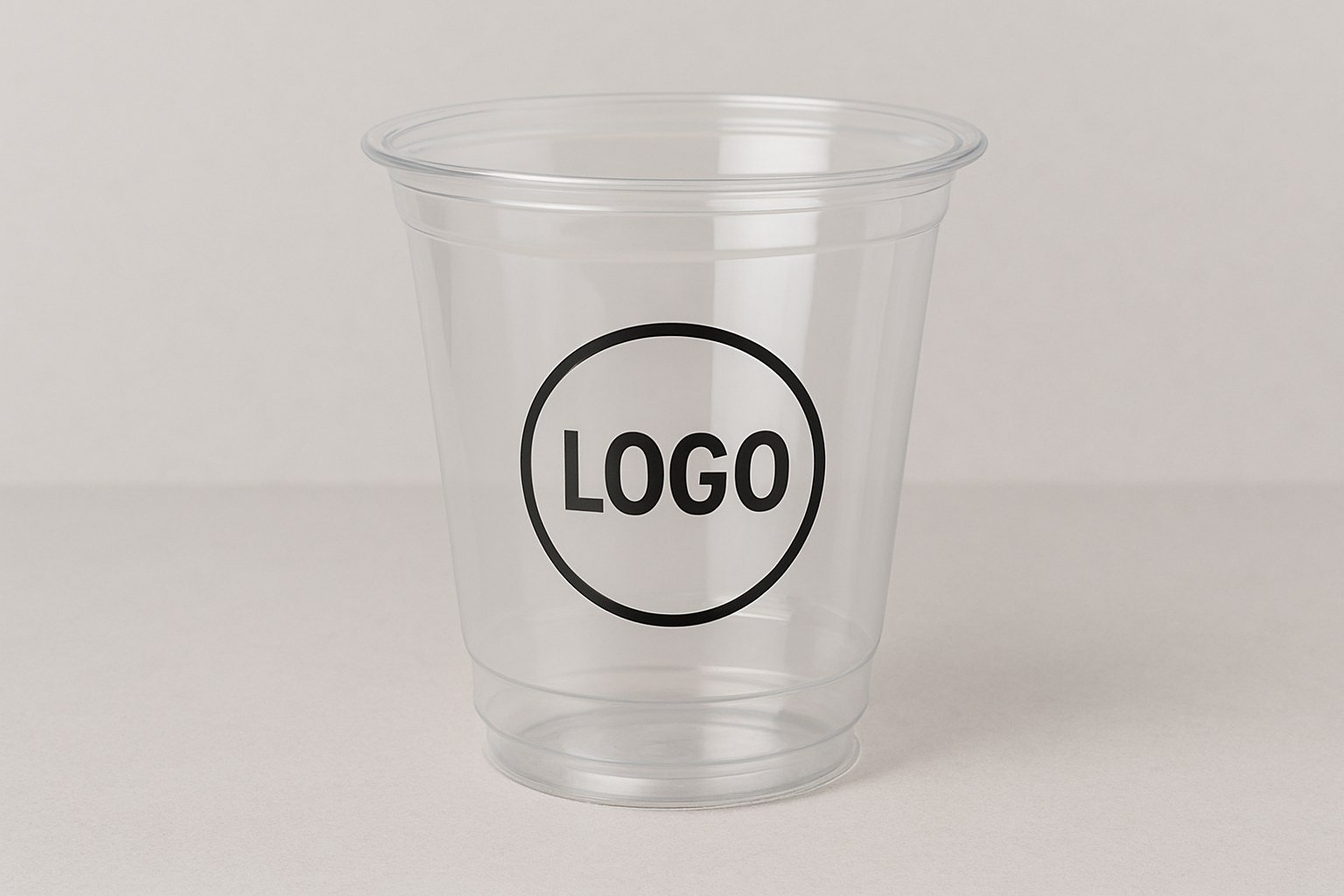 custom logo on plastic cup
