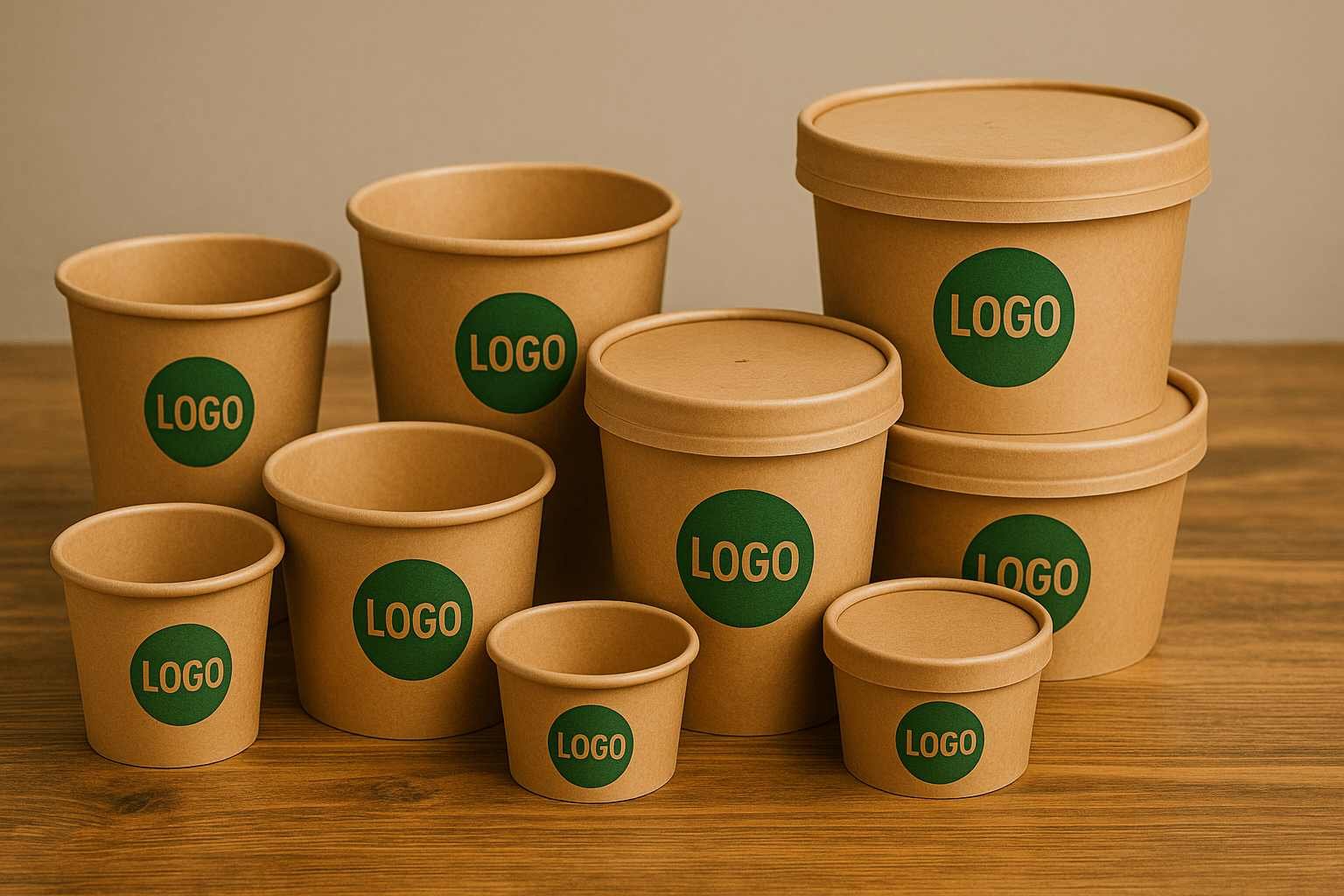 kraft-paper-bowls-various-sizes-with-lids-and-logo-