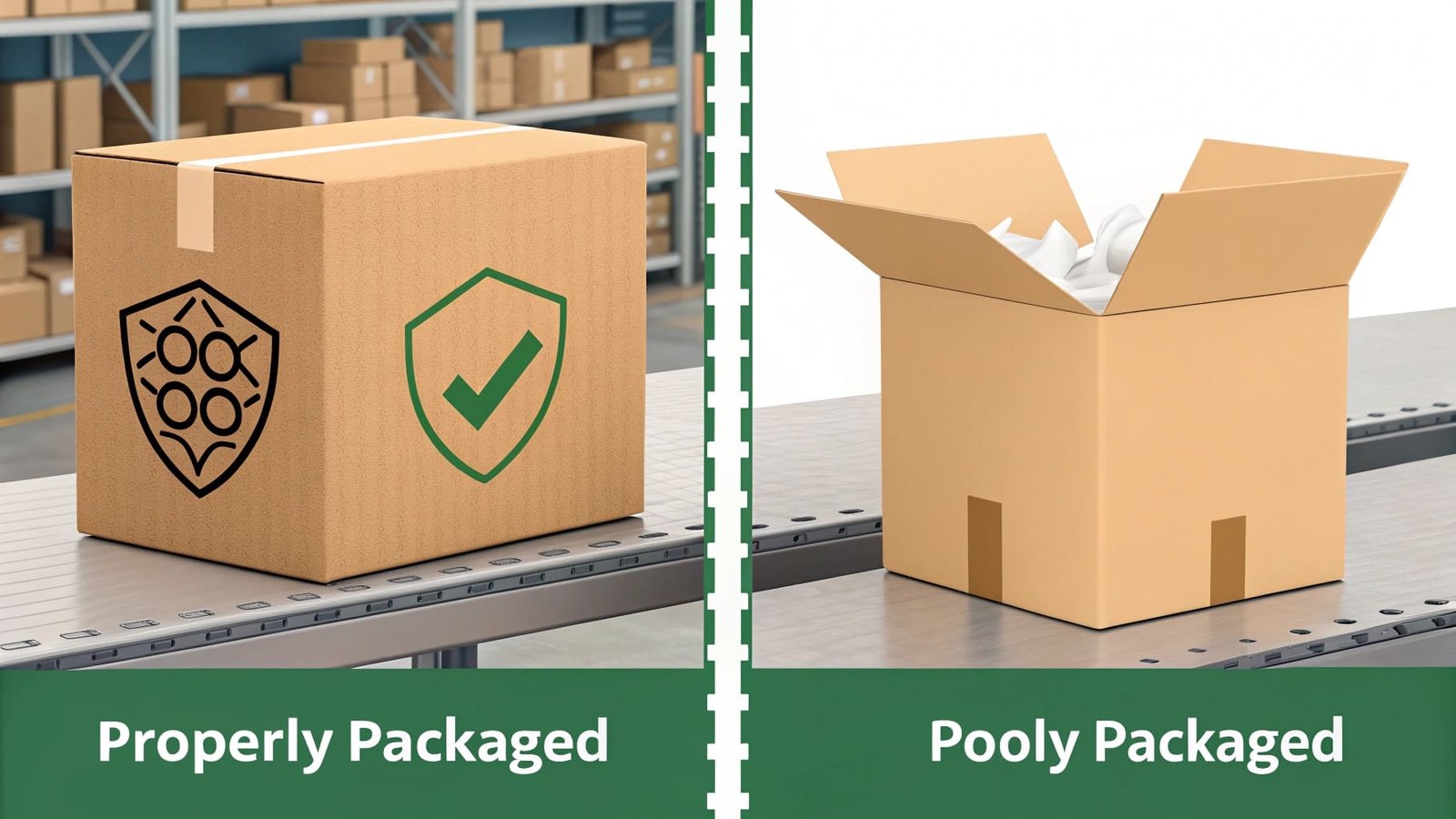 A streamlined flowchart showing an efficient packaging order process